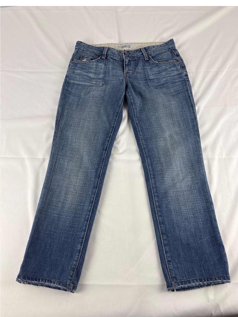 Sacred Blue Vintage Low Rise Bootcut Denim Jeans Medium Wash Size 27